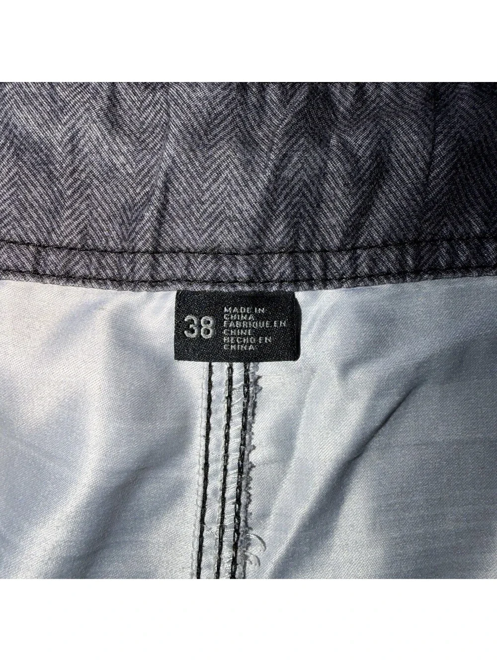O'Neill Men Shorts 38 Black Plaid Swimwear Board Shorts Logo 11